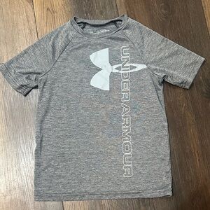 Under Armour Heather Gray Kids Tee
